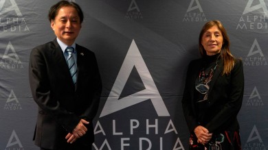 Visita del Embajador de Japón al Grupo Alpha Media