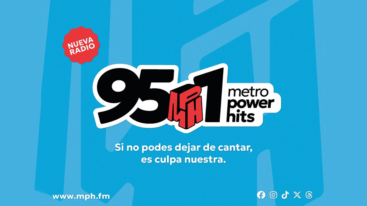 Llega Metro Power Hits 95.1, una nueva radio del grupo Alpha Media.